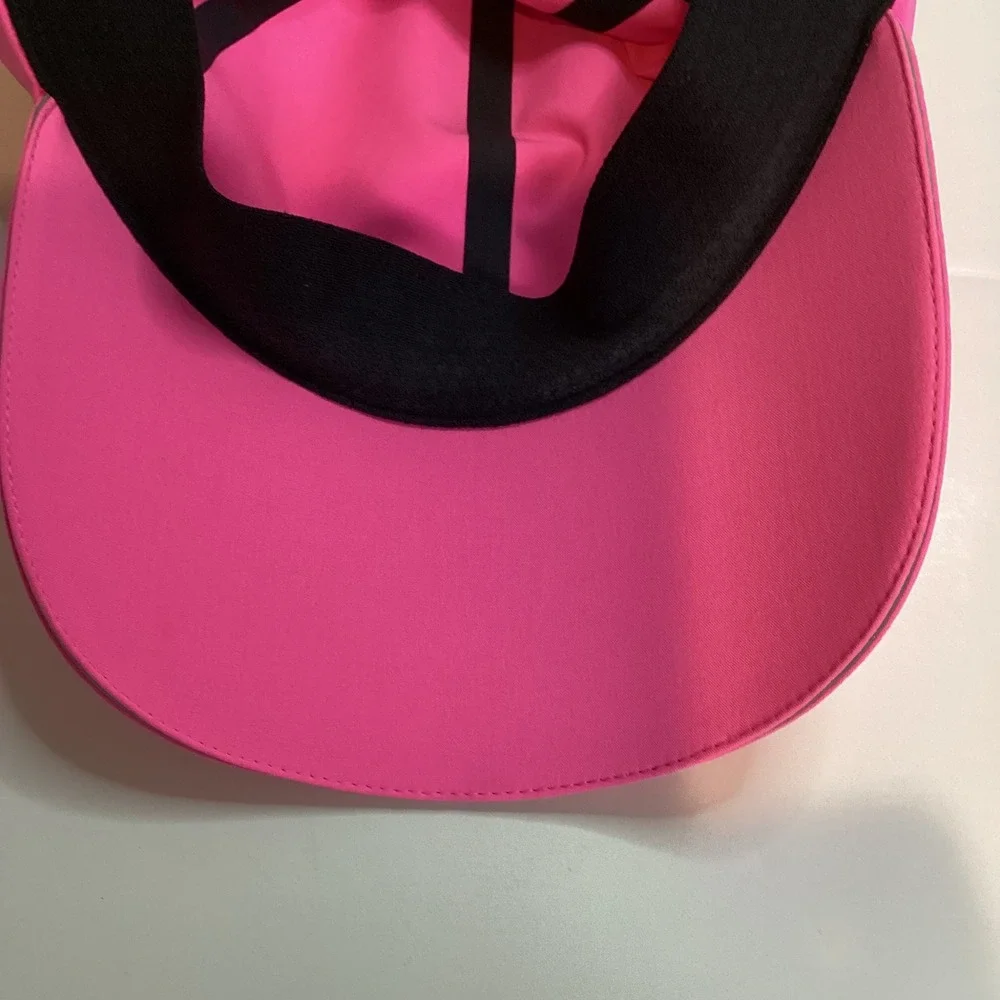 Lululemon Fast and Free Run Hat Womens Pink Adjustable Reflective Running Cap OS